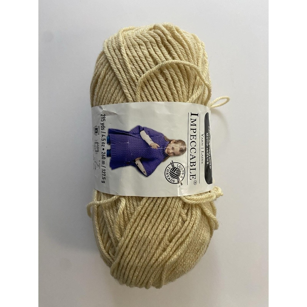 Loops & Threads Impeccable "Heather"‎ 01010 Yarn 285 Yards, 4.5oz